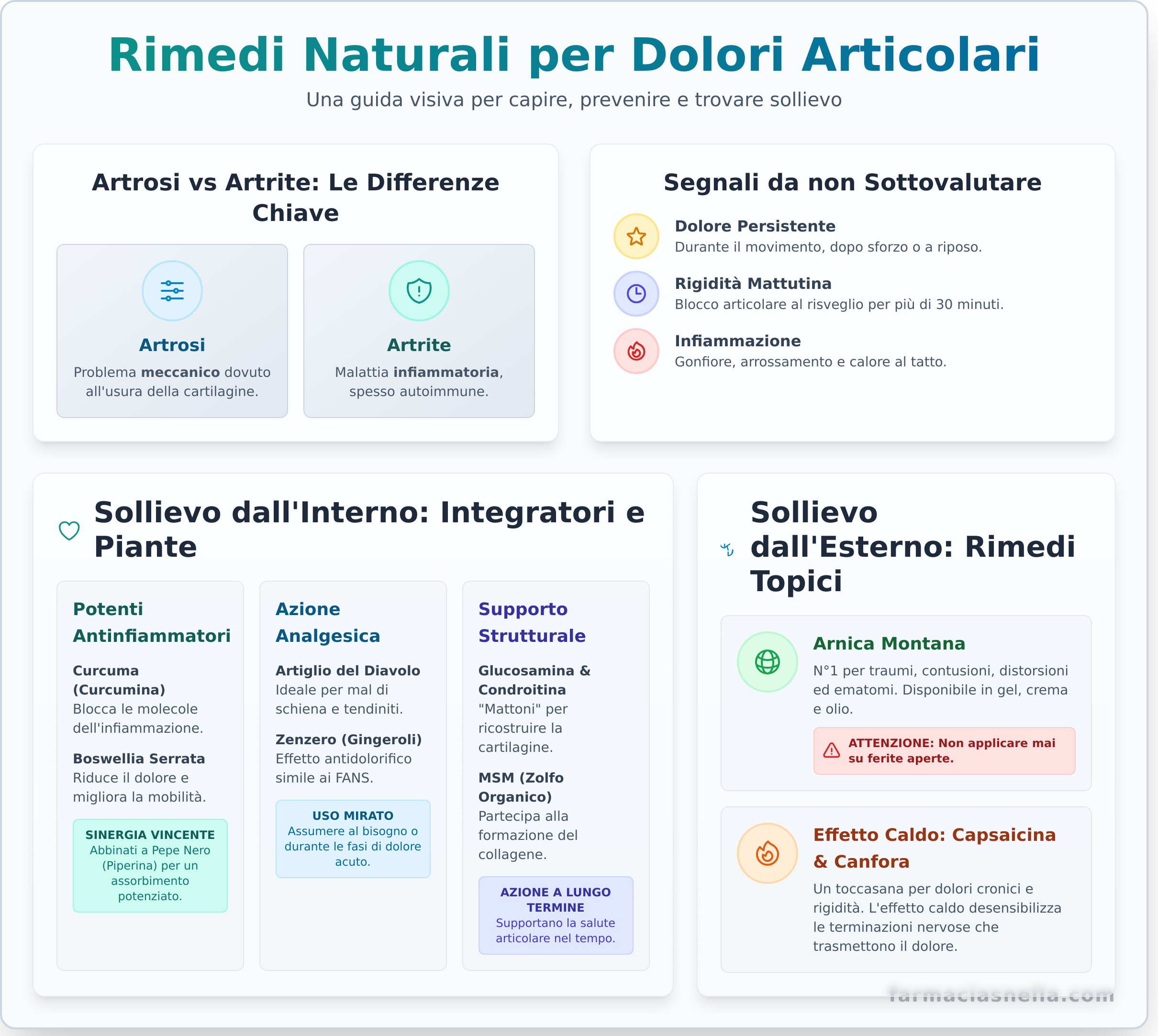 Rimedi Naturali per Dolori Articolari: La Guida Completa per Trovare Sollievo - Infographic