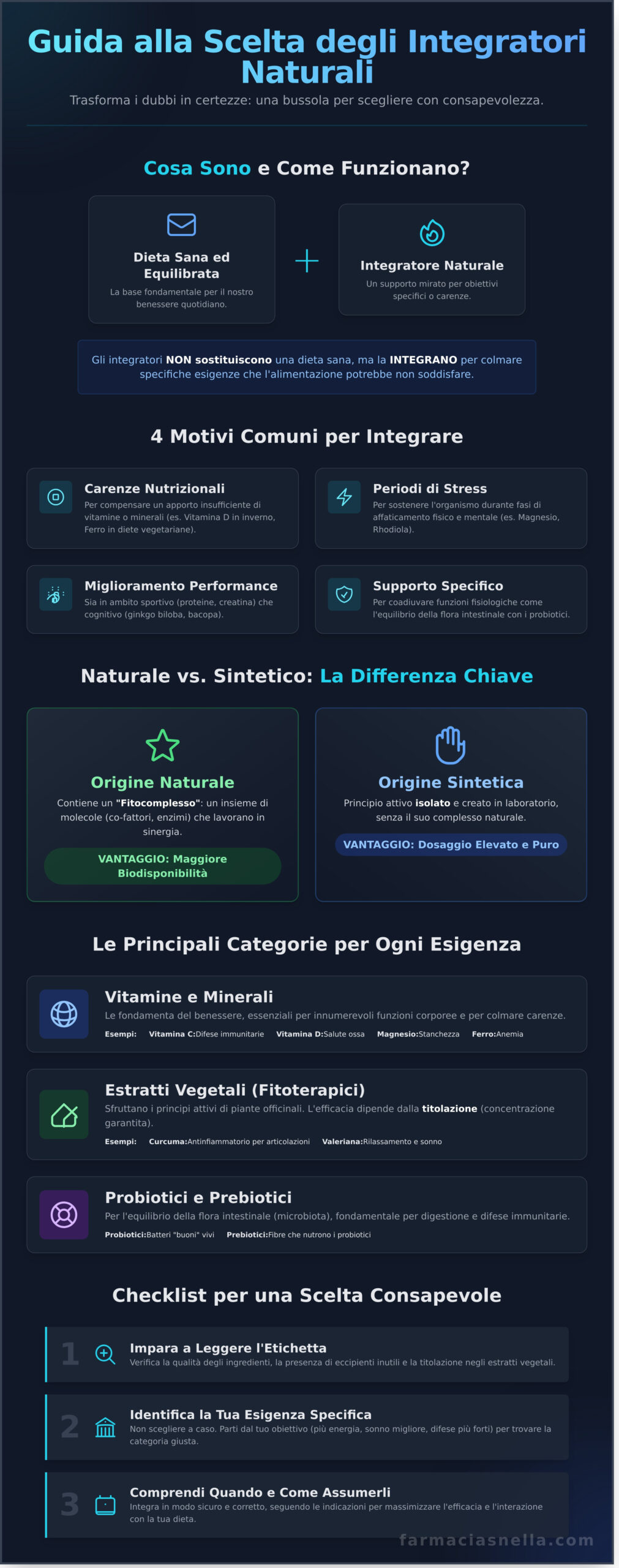 Integratori Naturali: La Guida Completa per il Tuo Benessere - Infographic