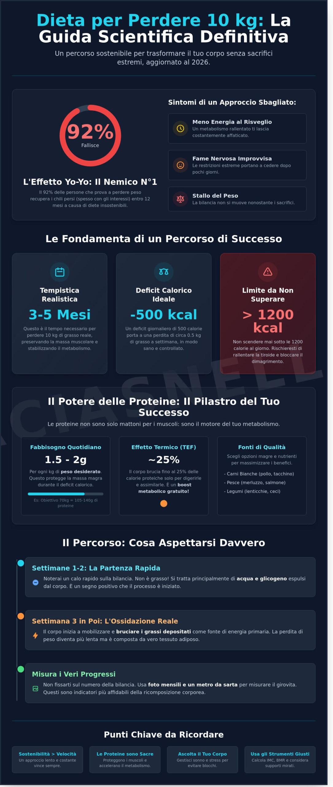 Dieta per perdere 10 kg: Guida Pratica e Piano Alimentare 2026