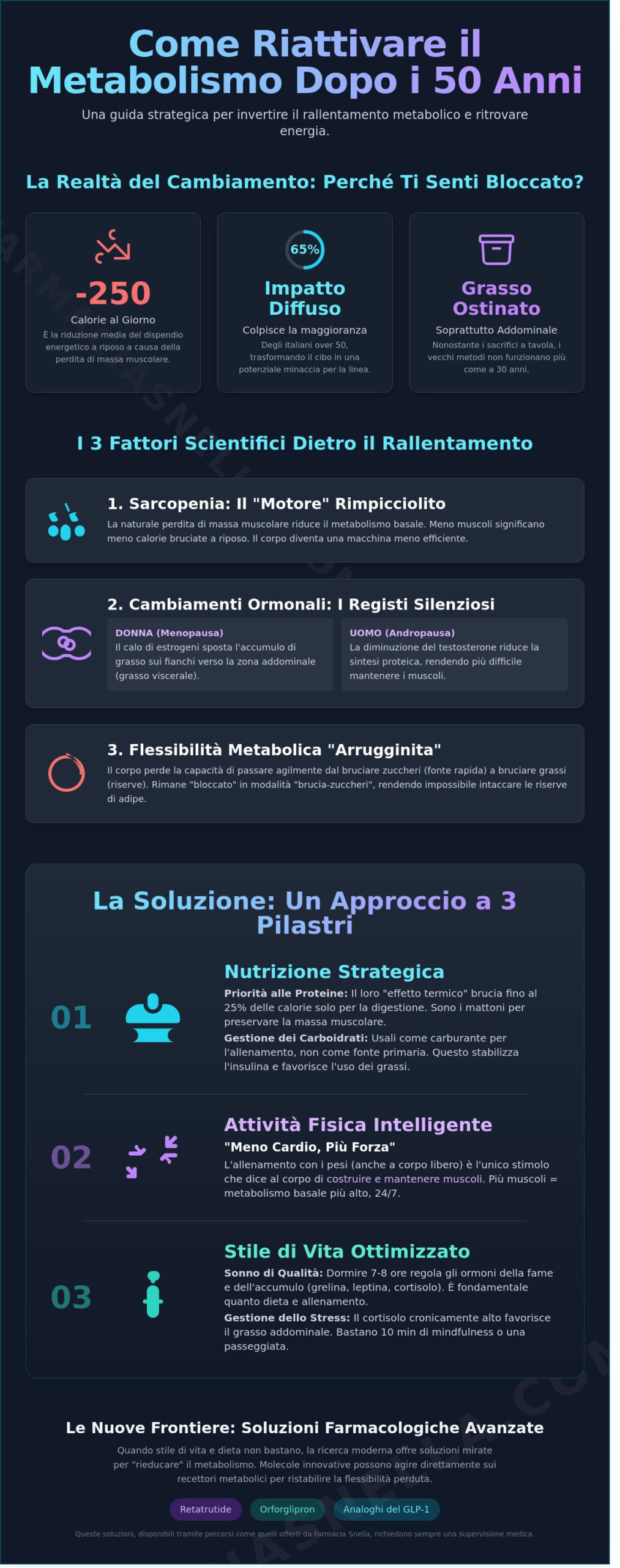 Come riattivare il metabolismo dopo i 50 anni: Guida Completa 2026